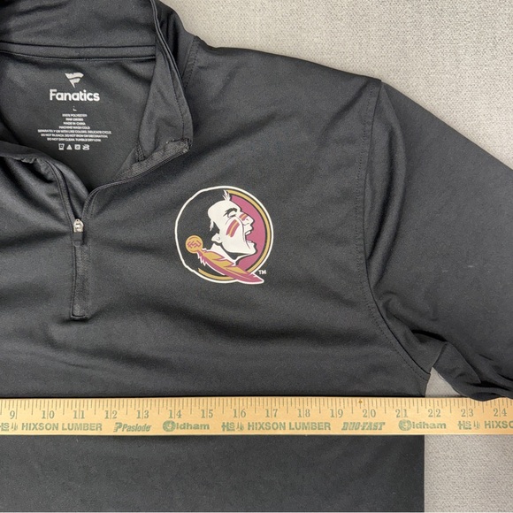 Florida State Seminoles Men’s Large Shirt 1/4 Zip FSU Long Sleeve Performance - Picture 5 of 9